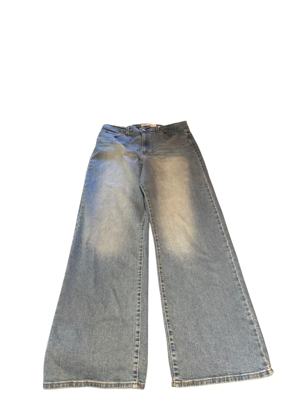 Levi Strauss Signature Gold Heritage High Rise Straight Jeans Light Wash Sz 14